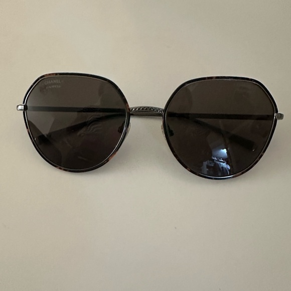 CHANEL Women's Dark Brown Sunglasses - Picture 1 of 6